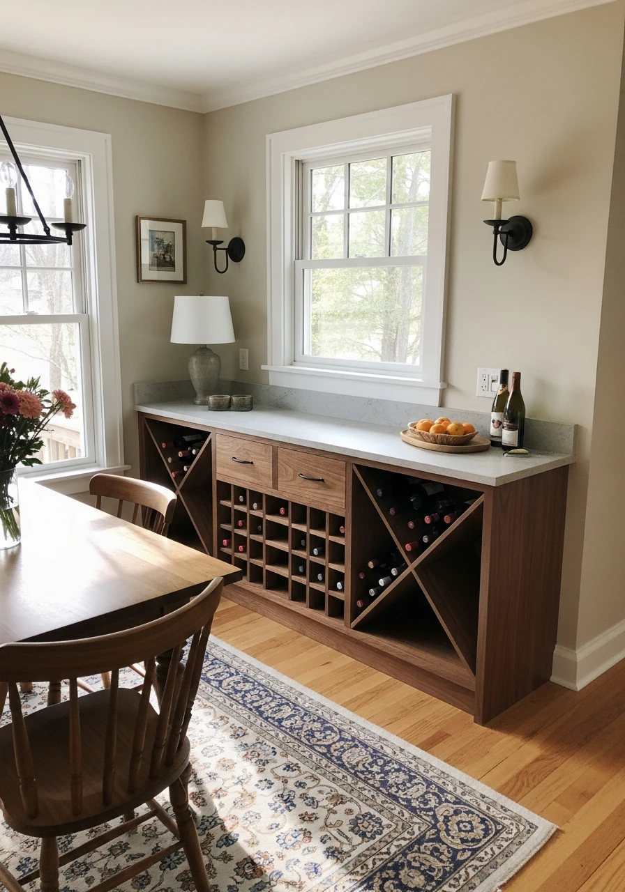 Dedicated Wine Storage Cubes - 50 Dining Room Built-In Ideas for a Custom High-End Look