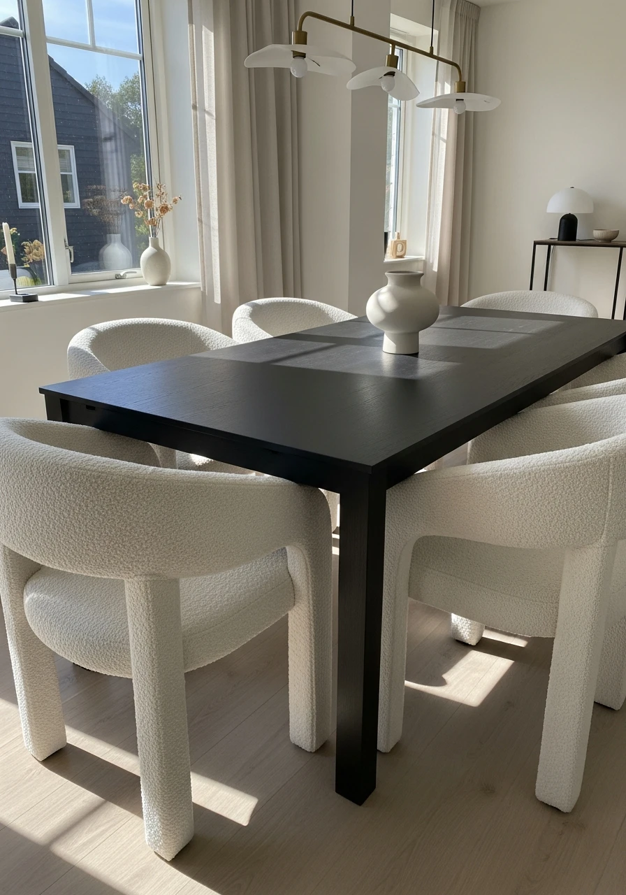 Curved Dining Chairs - 50 Budget-Friendly Dining Room Decor Ideas for a High-End Look