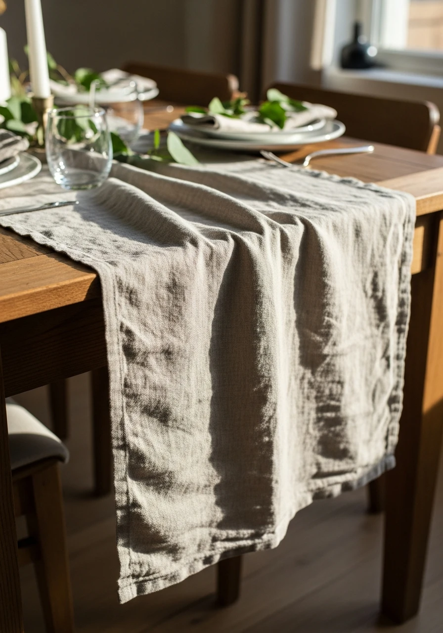 Linen and Fabric Table Runners - 50 Budget-Friendly Dining Room Decor Ideas for a High-End Look