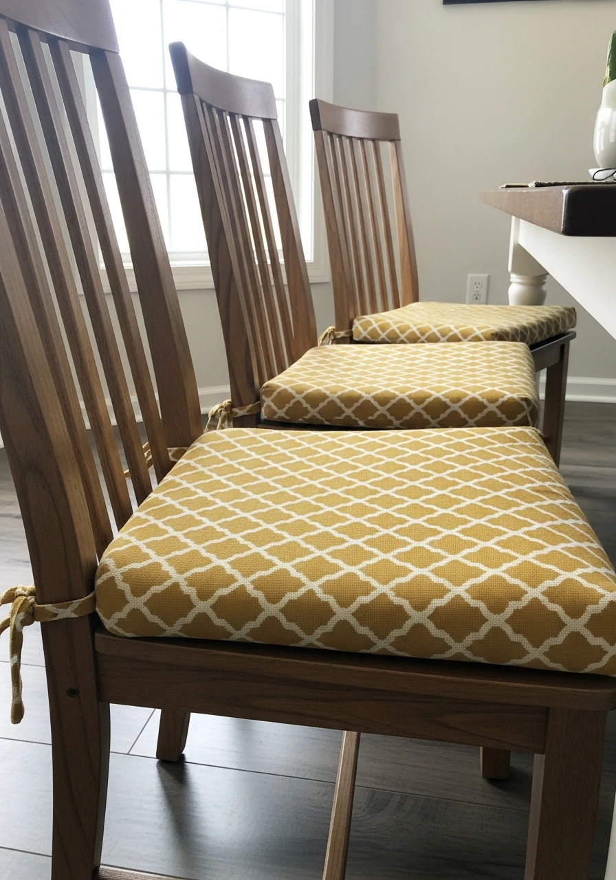 Seat Cushions and Pads - 50 Budget-Friendly Dining Room Decor Ideas for a High-End Look