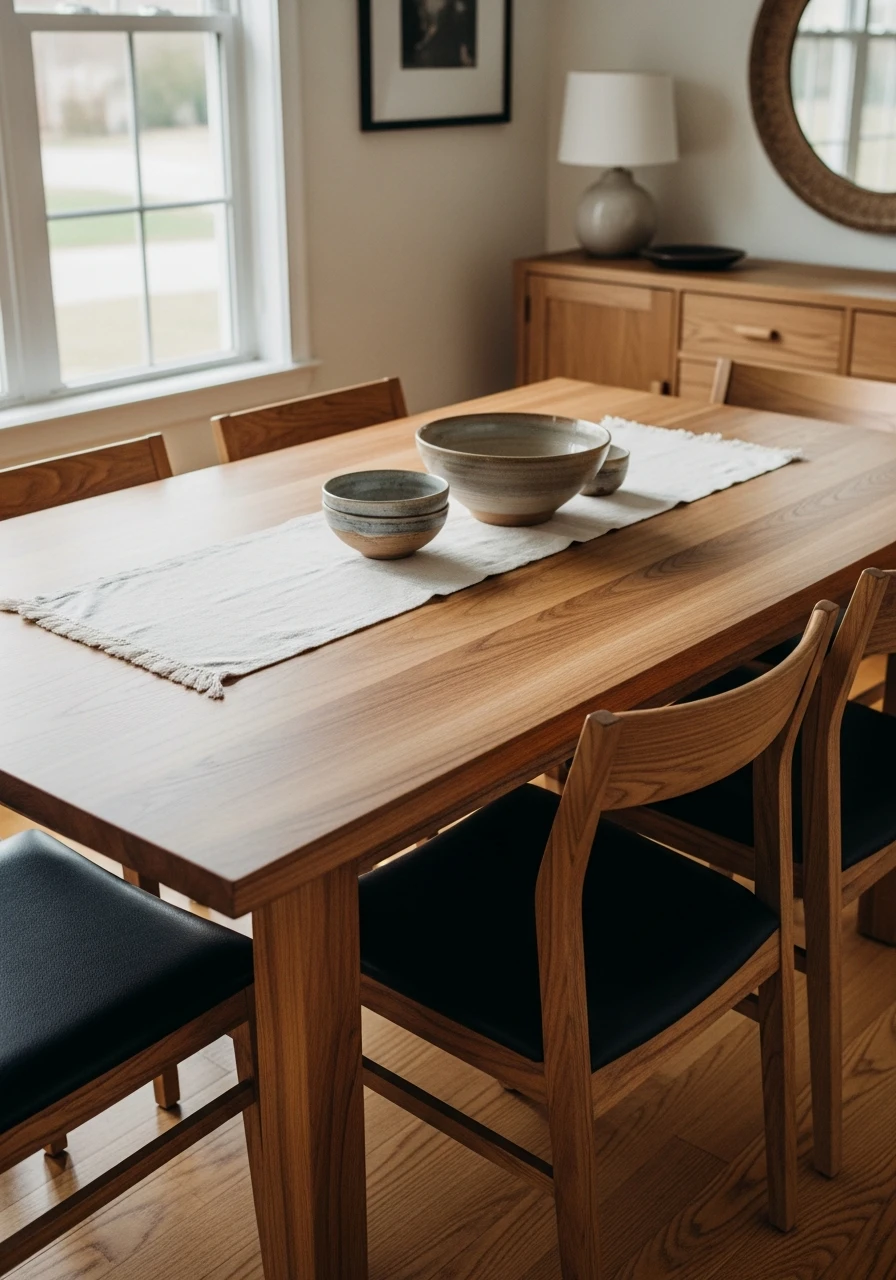 Natural Wood Furniture - 50 Budget-Friendly Dining Room Decor Ideas for a High-End Look