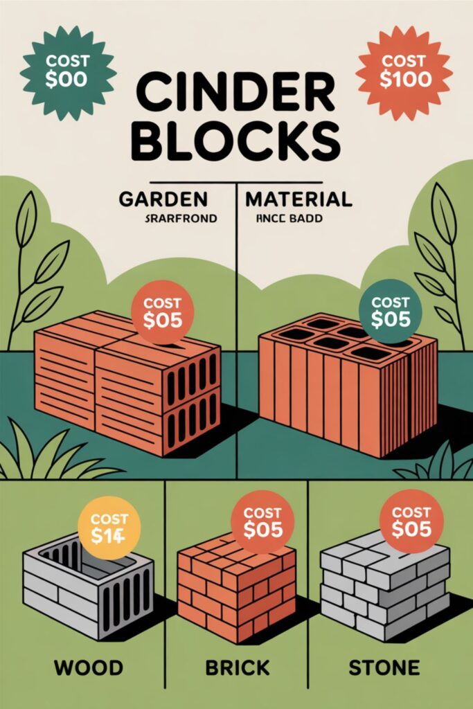 Cost Comparison: Cinder Blocks vs Other Garden Materials
