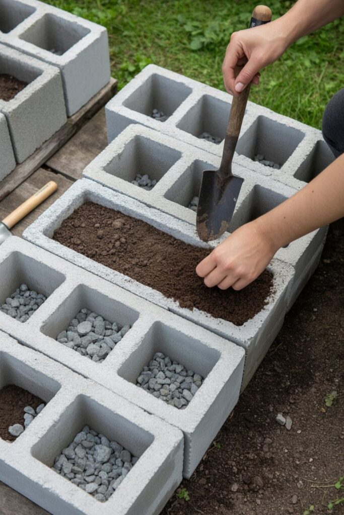 How Do You Prepare Cinder Blocks for Planting?