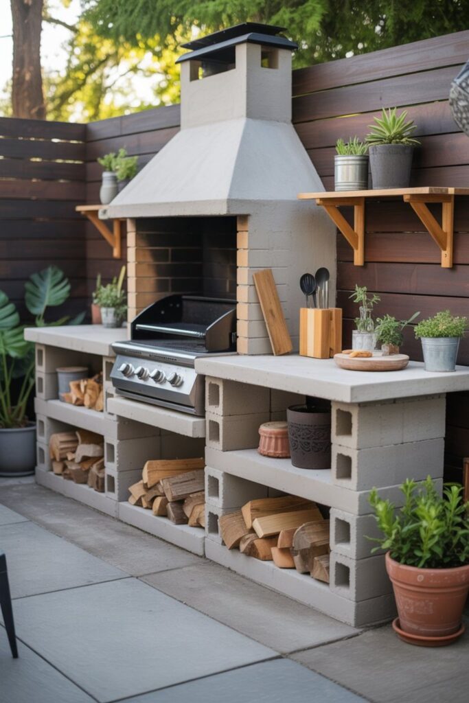 How to Create a Cinder Block Outdoor Kitchen